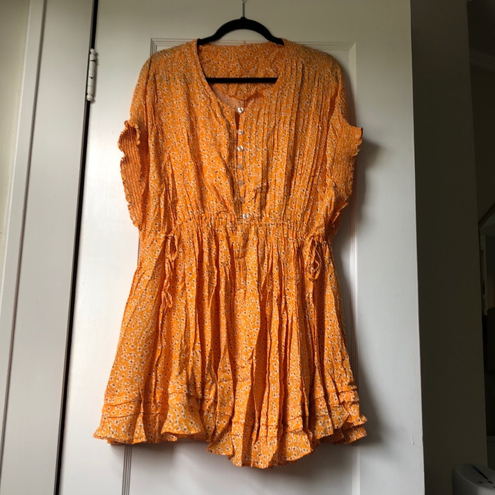 Free People One Fine Day Mini Dress Floral